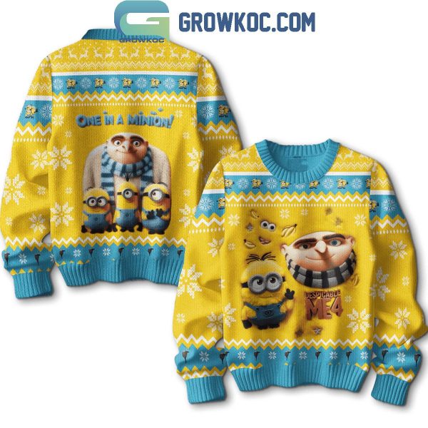 Despicable Me One In Minion Christmas Ugly Sweater