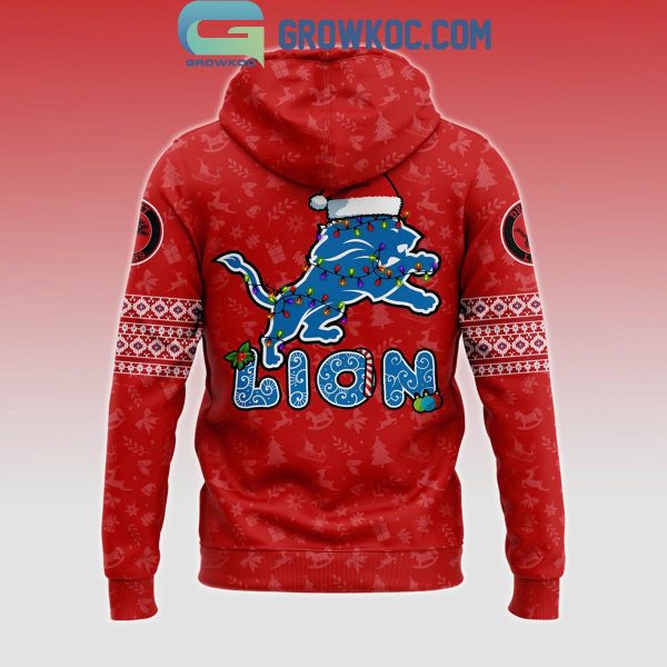 Detroit Lions 2024 Christmas Santa Claus For Lions Hoodie T-Shirt