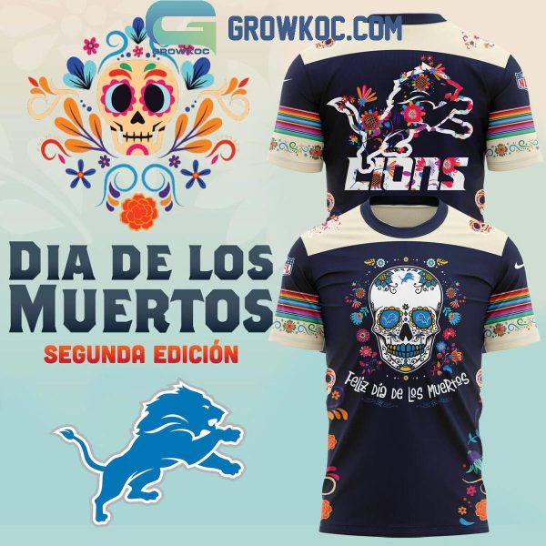 Detroit Lions 2024 Football League Dia De Los Muertos Hoodie T-Shirt