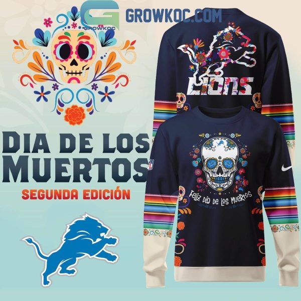 Detroit Lions 2024 Football League Dia De Los Muertos Hoodie T-Shirt