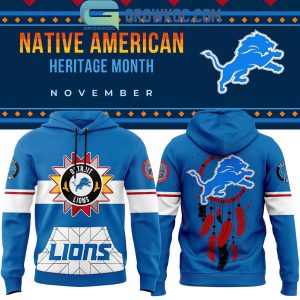 Detroit Lions 2024 Native American Heritage Month In November Hoodie T-Shirt