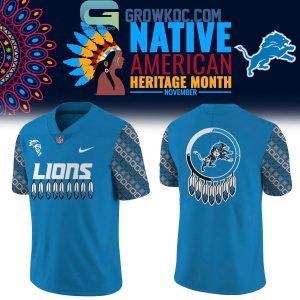 Detroit Lions 2024 Native American Heritage Month Memories Football Jersey