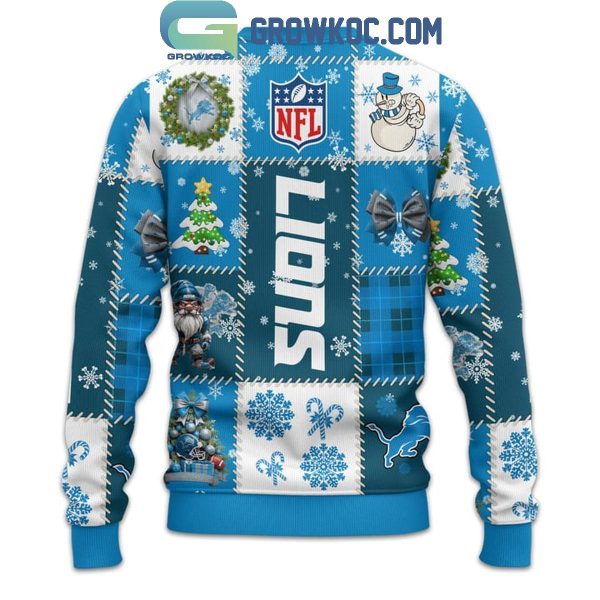 Detroit Lions 2025 Season’s Greetings Christmas Celebration Ugly Sweater