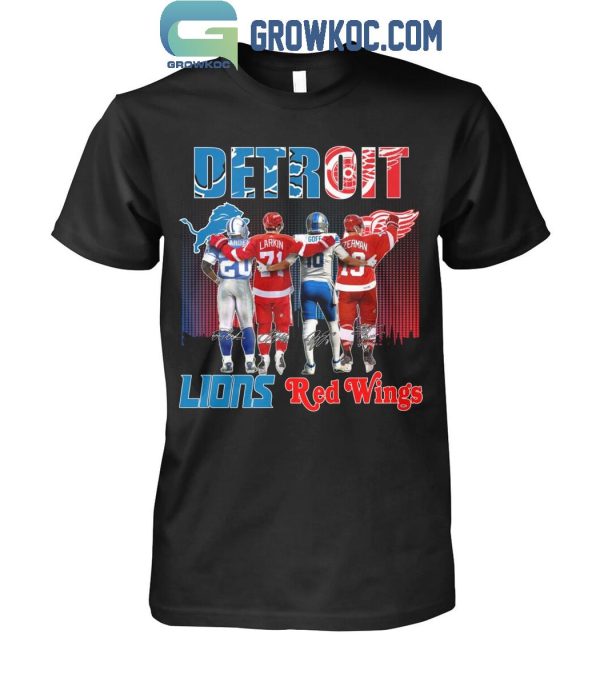 Detroit Lions Detroit Red Wings All The Legends Of History T-Shirt