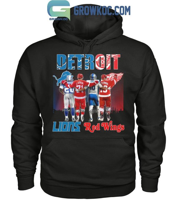 Detroit Lions Detroit Red Wings All The Legends Of History T-Shirt