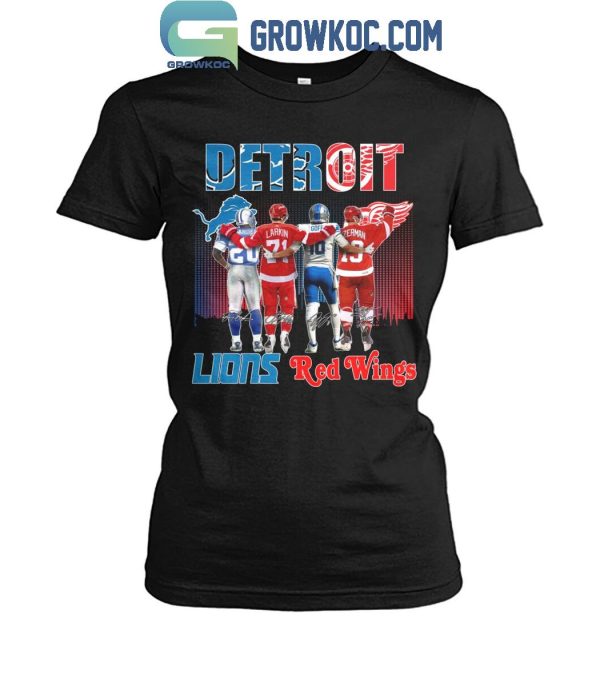 Detroit Lions Detroit Red Wings All The Legends Of History T-Shirt