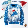 Detroit Lions 2024 Football Fan Merry Christmas Ugly Sweater