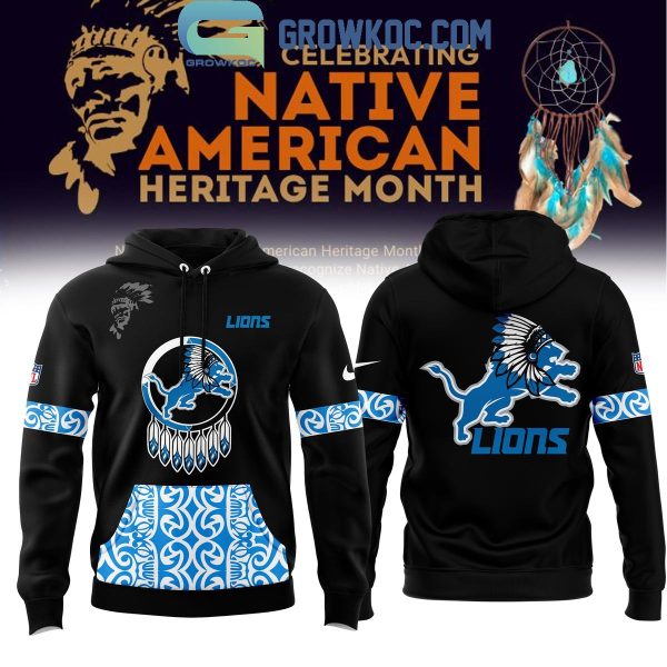 Detroit Lions Proud Of Native American Heritage Month 2024 Hoodie T-Shirt