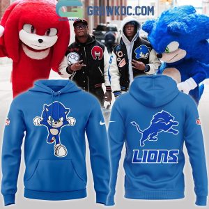 Detroit Lions Sonic The Hedgehog 2024 Game On Hoodie T-Shirt