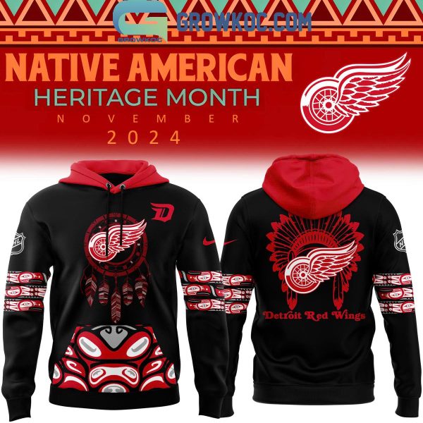 Detroit Red Wings Celebrating Native American Heritage Month 2024 Hoodie T-Shirt