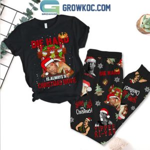 Die Hard Is Always A Christmas Movie Fleece Pajamas Set