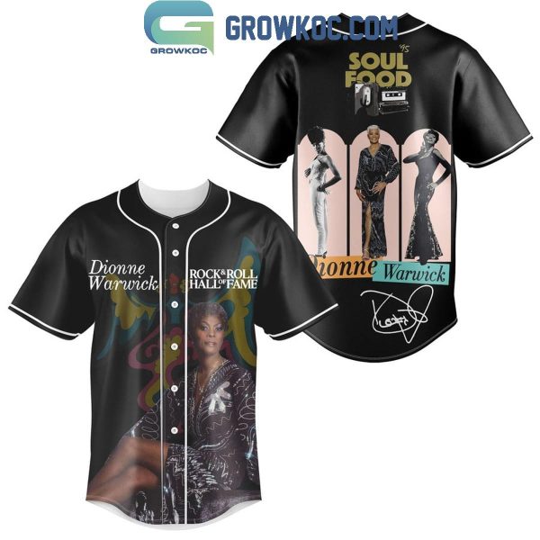 Dionne Warwick Soul Food Hall Of Fame 2024 Rock And Roll Baseball Jersey