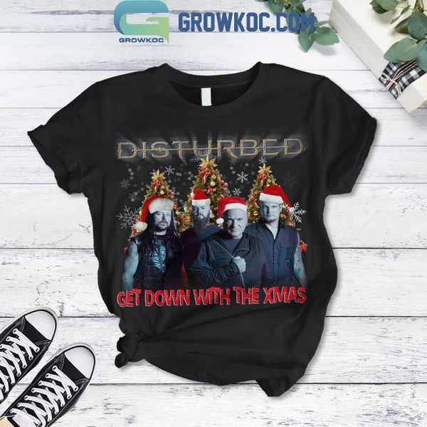 Disturbed Get Down With The Xmas Christmas Fleece Pajamas Set