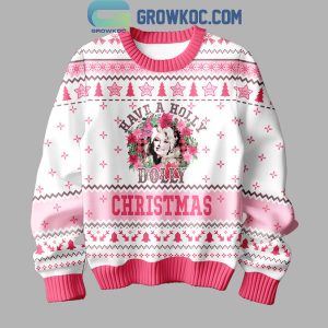 Dolly Have A Holly Dolly Parton Christmas 2024 Ugly Sweater