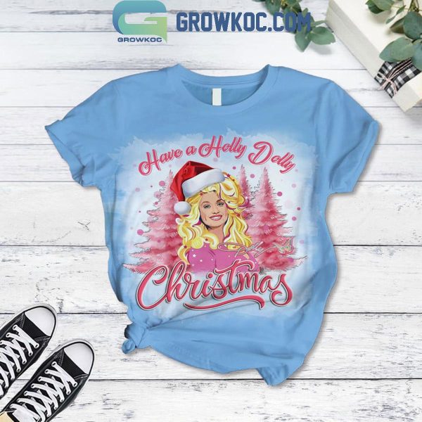 Dolly Parton Have A Holly Dolly 2024 Christmas Fleece Pajamas Set