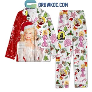 Dolly Parton In Dolly We Trust 2024 Christmas Polyester Pajamas Set