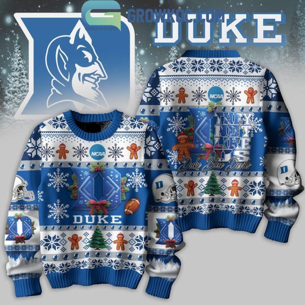 Duke Blue Devils Football They Not Like Us Christmas Ugly Sweater