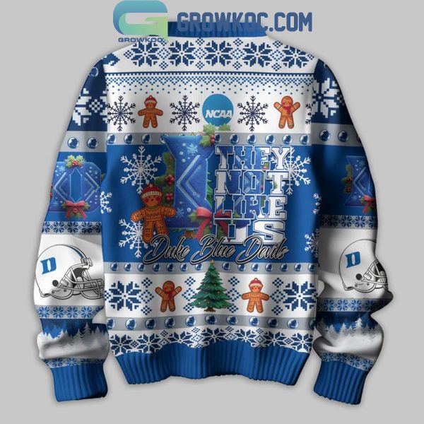 Duke Blue Devils Football They Not Like Us Christmas Ugly Sweater