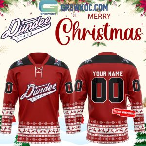 Dundee Stars Merry Christmas Happy New Year 2025 Personalized Hockey Jersey