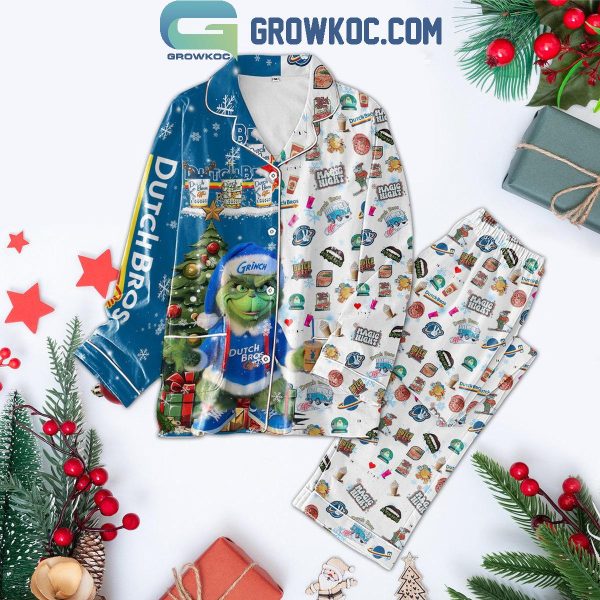 Dutch Bros The Grinch Magic Night Christmas Polyester Pajamas Set