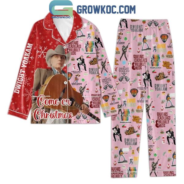 Dwight Yoakam Come On Christmas 2024 Polyester Pajamas Set