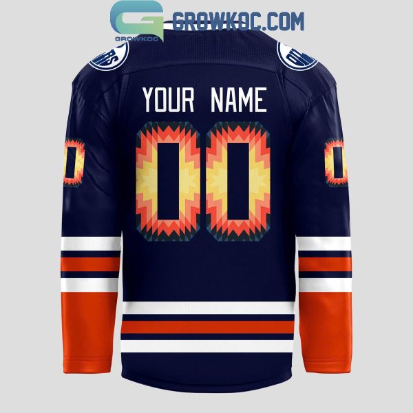 Edmonton Oilers Celebrates Indigenous Celebration 2024 Personalized Hockey Jersey