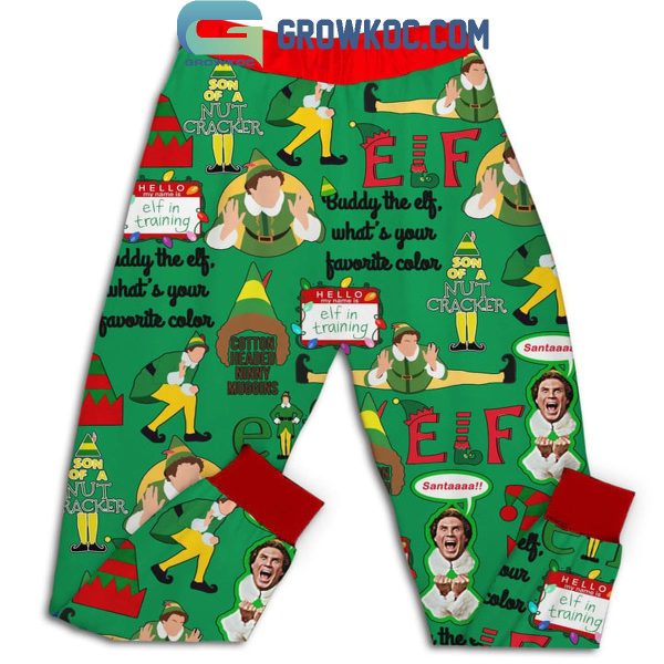 Elf Buddy The Elf What’s Your Favourite Color Fleece Pajamas Set