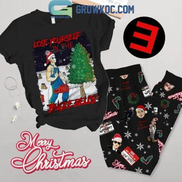 Eminem Christmas Lose Yourself In The Jingle Bells Fleece Pajamas Set