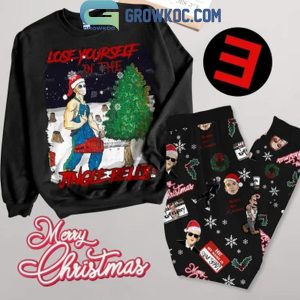 Eminem Christmas Lose Yourself In The Jingle Bells Fleece Pajamas Set Long Sleeve