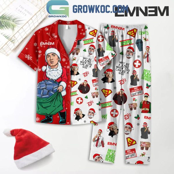 Eminem Holidays Santa Merry Christmas 2024 Polyester Pajamas Set