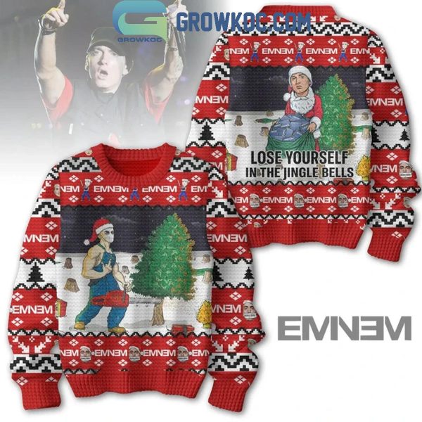 Eminem Lose Yourself In The Jingle Bells Merry Christmas Holidays Ugly Sweater