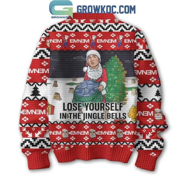 Eminem Lose Yourself In The Jingle Bells Merry Christmas Holidays Ugly Sweater