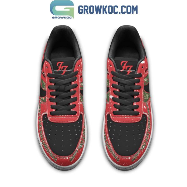 Foo Fighters Happy Fookin Christmas Air Force 1 Shoes