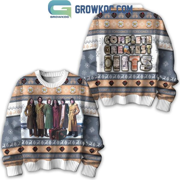 Foreigner Complete Greatest Hits Christmas 2024 Ugly Sweater