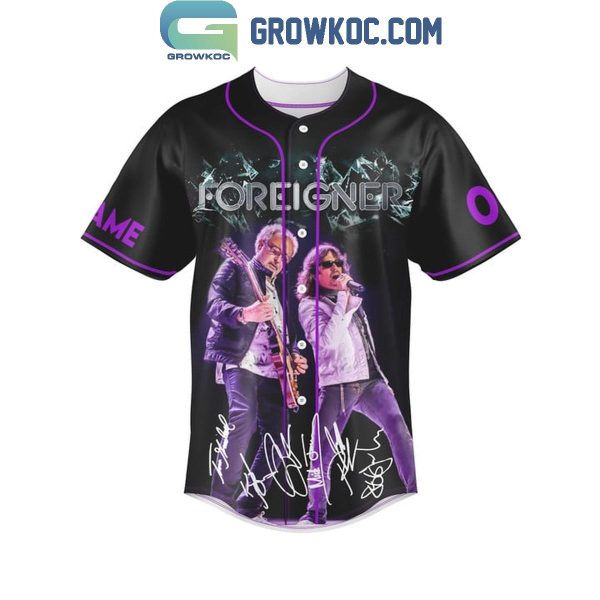 Foreigner The Flames Still Burns 2024 Tour Personalized Baseball Jersey