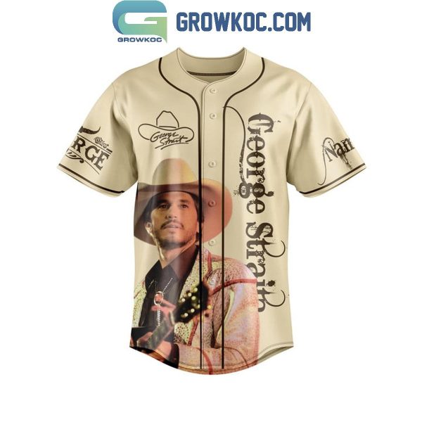 George Strait God And Country Music 2025 Personalized Baseball Jersey