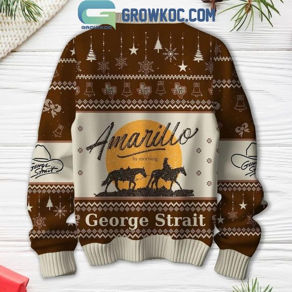 George Strait Here Comes A Merry Christmas Strait To You 2024 Ugly Sweater