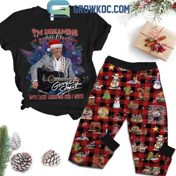 George Strait I’m Dreaming Of A White Christmas 2024 Fleece Pajamas Set