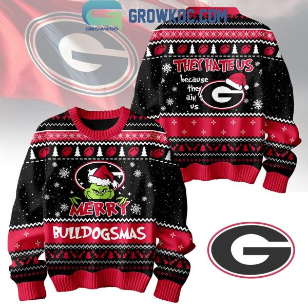 Georgia Bulldogs Grinch Christmas Merry Bulldogsmas Ugly Sweater