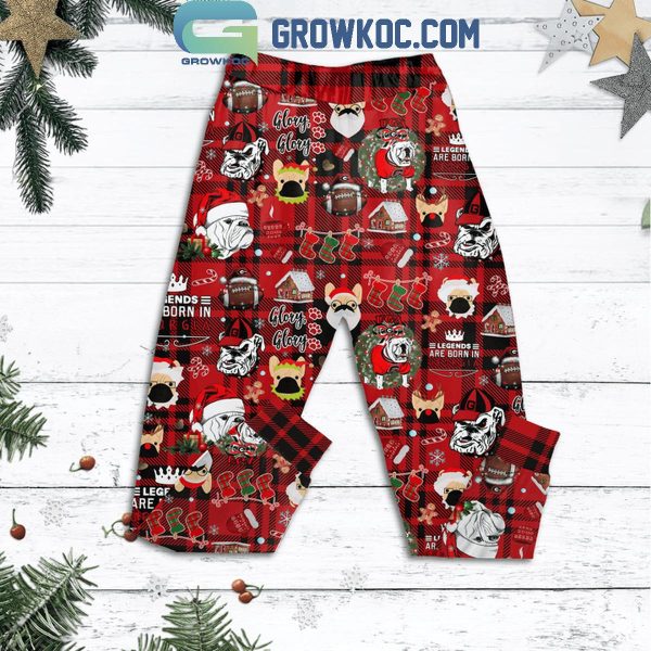 Georgia Bulldogs I Will Be Home For 2024 Christmas Fleece Pajamas Set