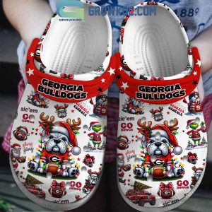 Georgia Bulldogs Sic’Em Go Dawgs Christmas 2024 Crocs Clogs