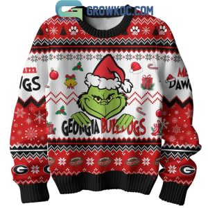 Georgia Bulldogs The Grinch Not Like Us Merry Christmas Ugly Sweater