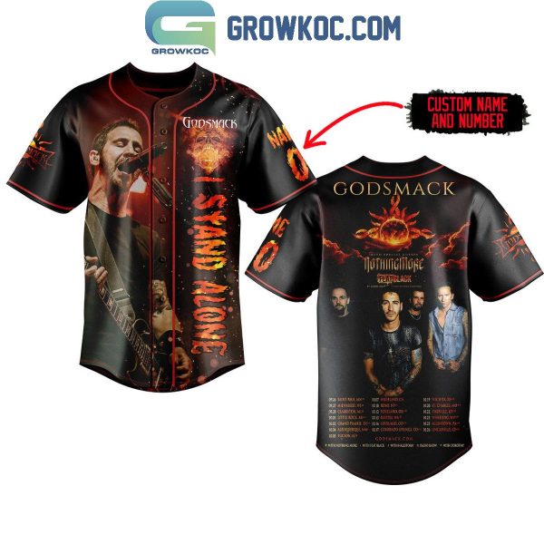 Godsmack I Stand Alone Tour 2024 Personalized Baseball Jersey