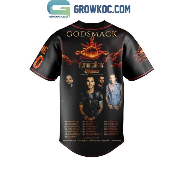 Godsmack I Stand Alone Tour 2024 Personalized Baseball Jersey