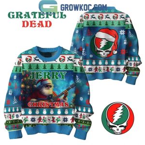 Grateful Dead Jerry Gracia 2024 Celebration Christmas Ugly Sweater