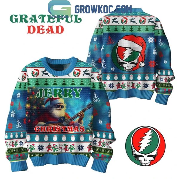 Grateful Dead Jerry Gracia 2024 Celebration Christmas Ugly Sweater