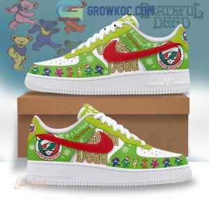 Grateful Dead Merry Christmas Rockmas 2024 And Happy New Years Air Force 1 Shoes