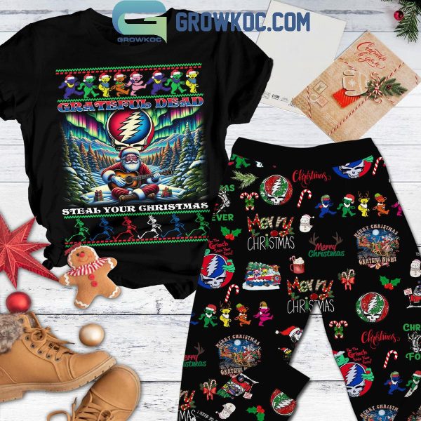 Grateful Dead Steal Your Christmas Merry Christmas Fleece Pajamas Set