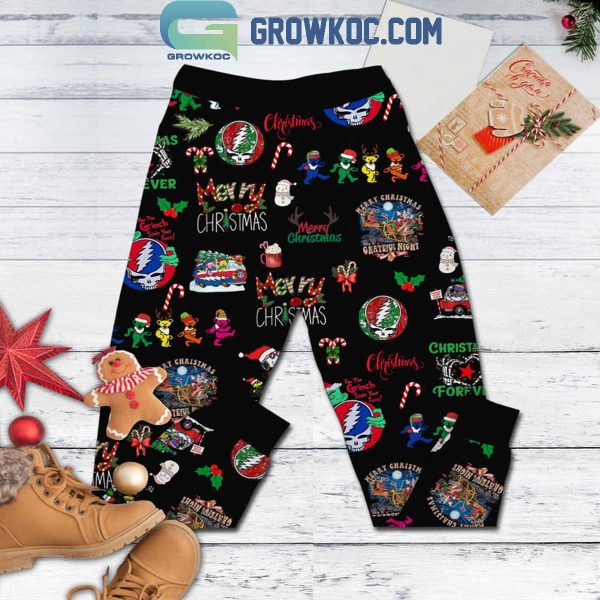 Grateful Dead Steal Your Christmas Merry Christmas Fleece Pajamas Set