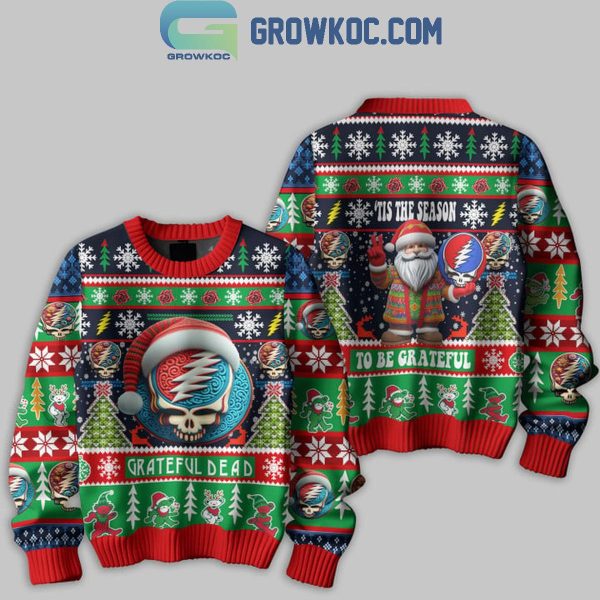 Grateful Dead Tis The Season To Be Grateful Christmas Ugly Sweater